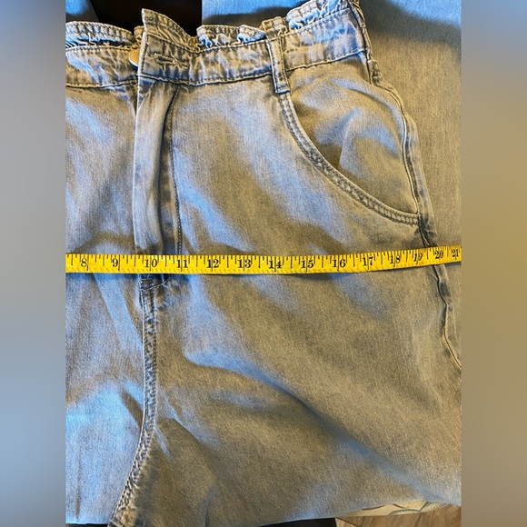 BLANK NYC 🛍️💕💞STAND STRONG Women's Paperbag Wide Leg Jean- NWT -Size L - Picture 12 of 12